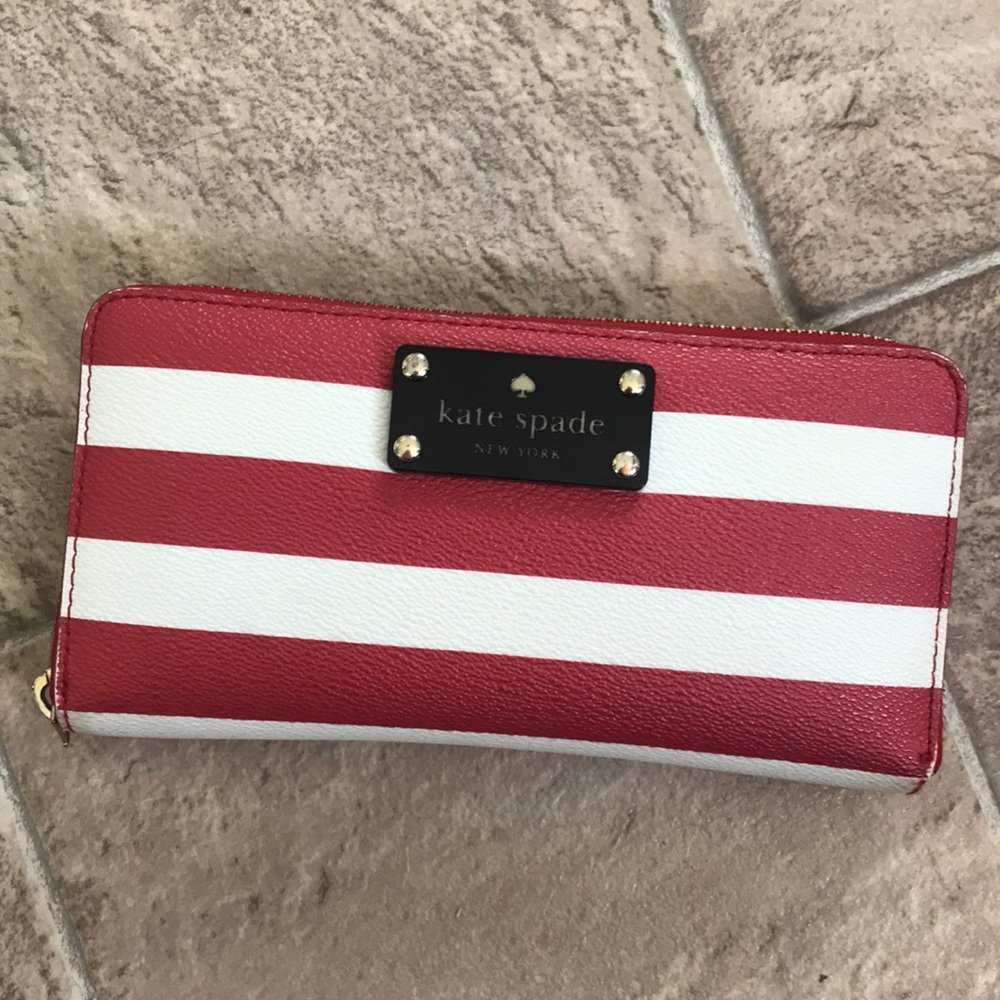 Kate spade striped wallet